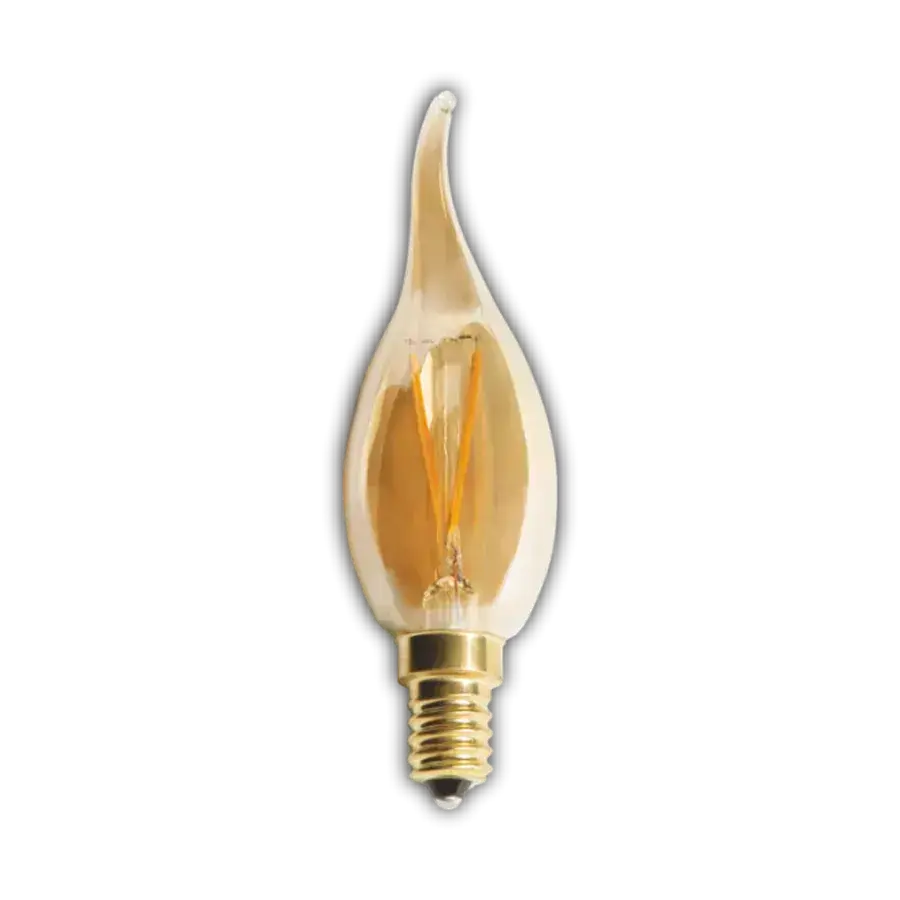 Cata CT-4281 4W Rusti̇k LED Kivrik Buji AMPULE14 AMBER