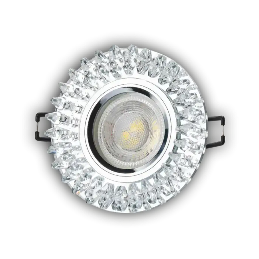 Cata CT-6569 Menekşe Yuvarlak Kristal Dekoratif Cam Spot GU10