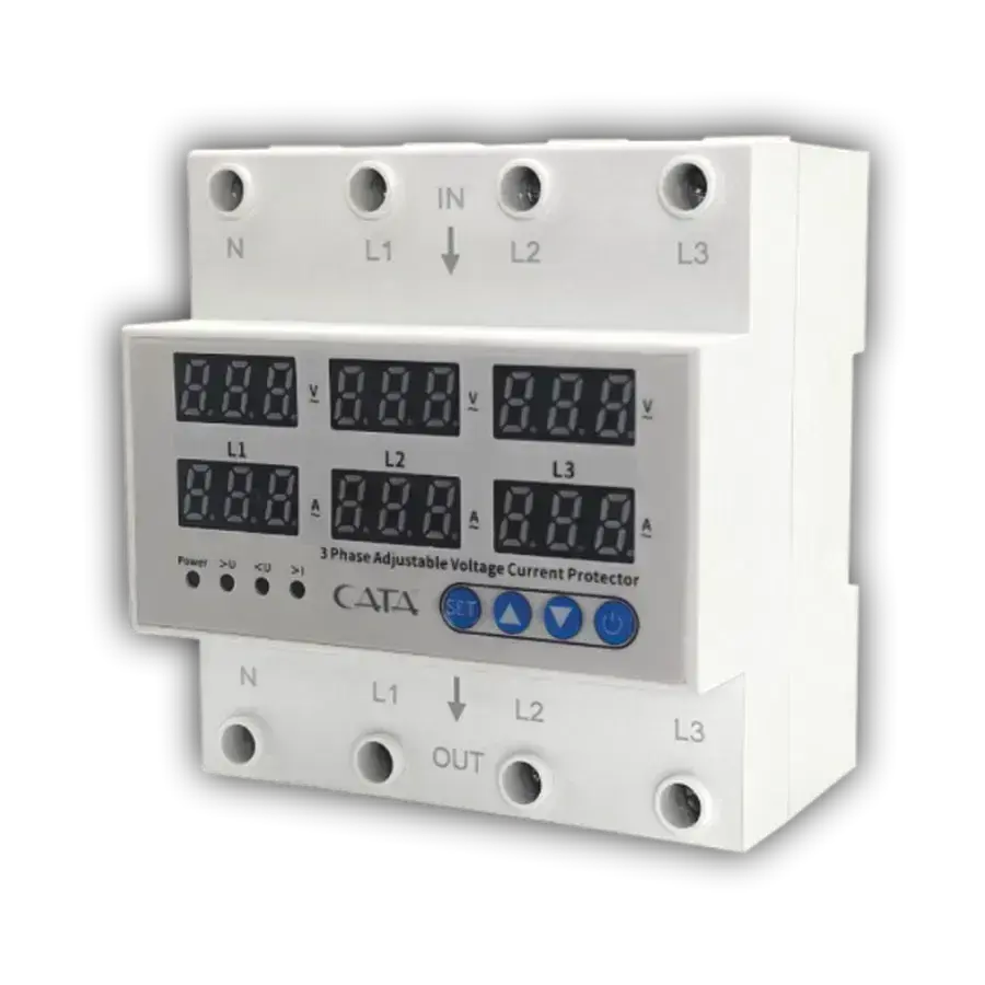Cata CT-9199 Akilli Voltaj VE Akim Koruyucu tri̇faze