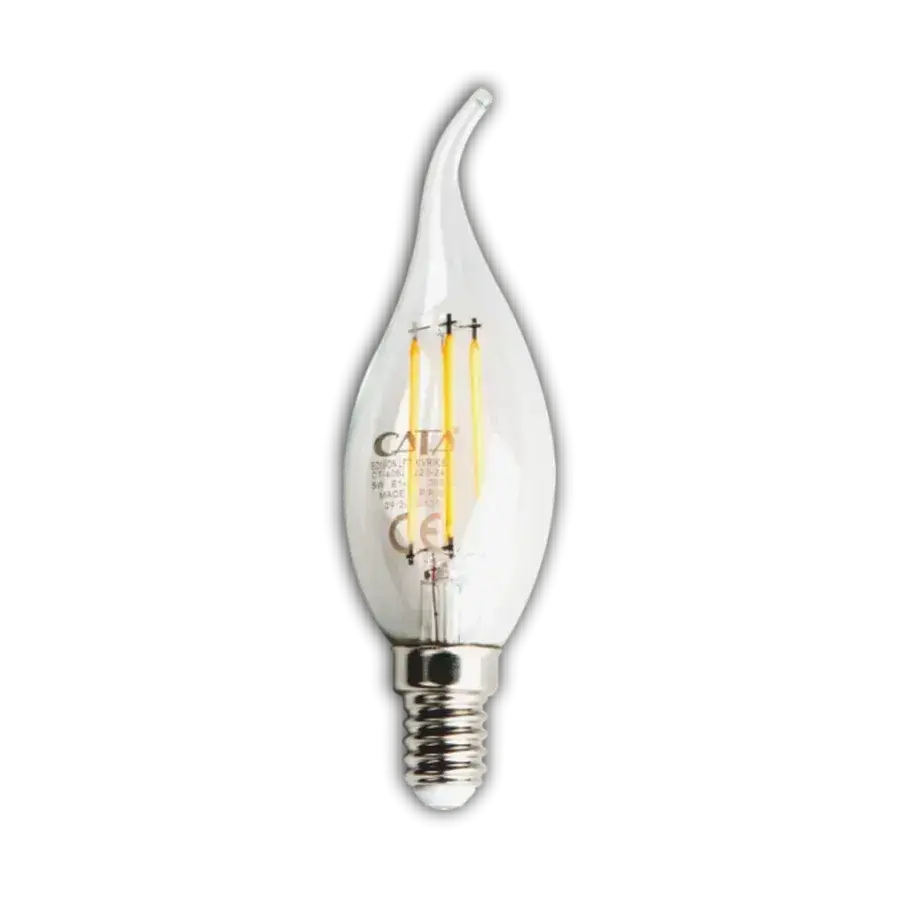 Cata CT-4062 4W LED Fi̇lament Kivrik Buji̇ Ampul günişiği
