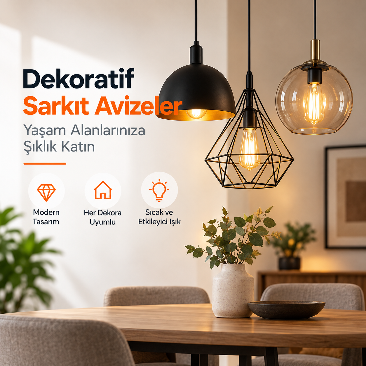 Dekoratif Sarkıt Avizeler